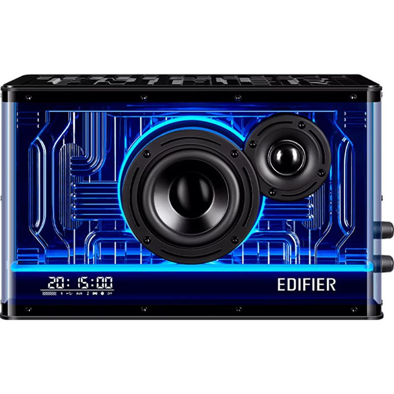 BOXE EDIFIER Gaming desktop, RMS: 40W, Bluetooth 5.3, USB-C, USB-A, AUX, EQs preset 3 moduri, RGB 7 culori, GaN charger 35W, black, 
