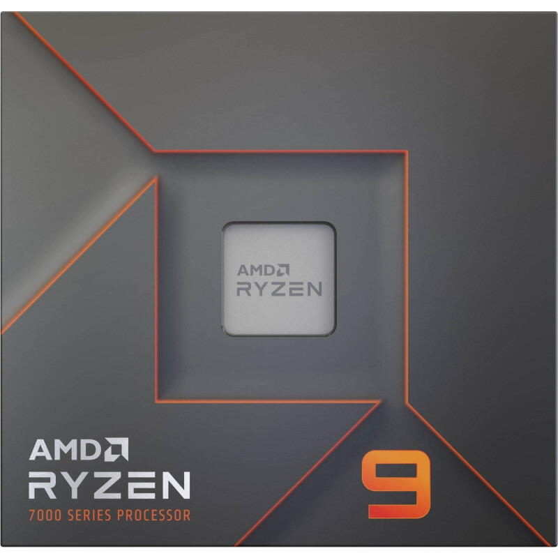 AMD Ryzen 9 7900 (AM5) Processor (PIB) with Wraith Prism Cooler and Radeon Graphics 
