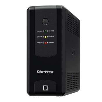 UPS CYBER POWER Line Int. cu sin. simulata, cu management, Tower, LED, 1050VA/630W, AVR, 4x Schuko, baterie 2x 12V/5Ah, incarcare pana la 6h, USB, 2x RJ45, tehn. GreenPower, 