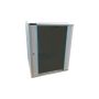 Rack 12U 600x450, dezasamblat, montare pe perete, usa din sticla, panouri laterale detasabile si securizate, culoare gri RAL 7035, DATEUP 