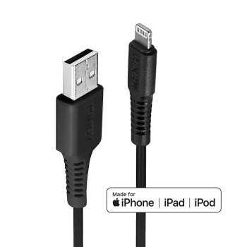 CABLU alimentare si date Lindy pt.smartphone  Lightning (T) la USB 2.0 (T), 1 m, PVC, negru, 