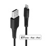 CABLU alimentare si date Lindy pt.smartphone  Lightning (T) la USB 2.0 (T), 1 m, PVC, negru, 
