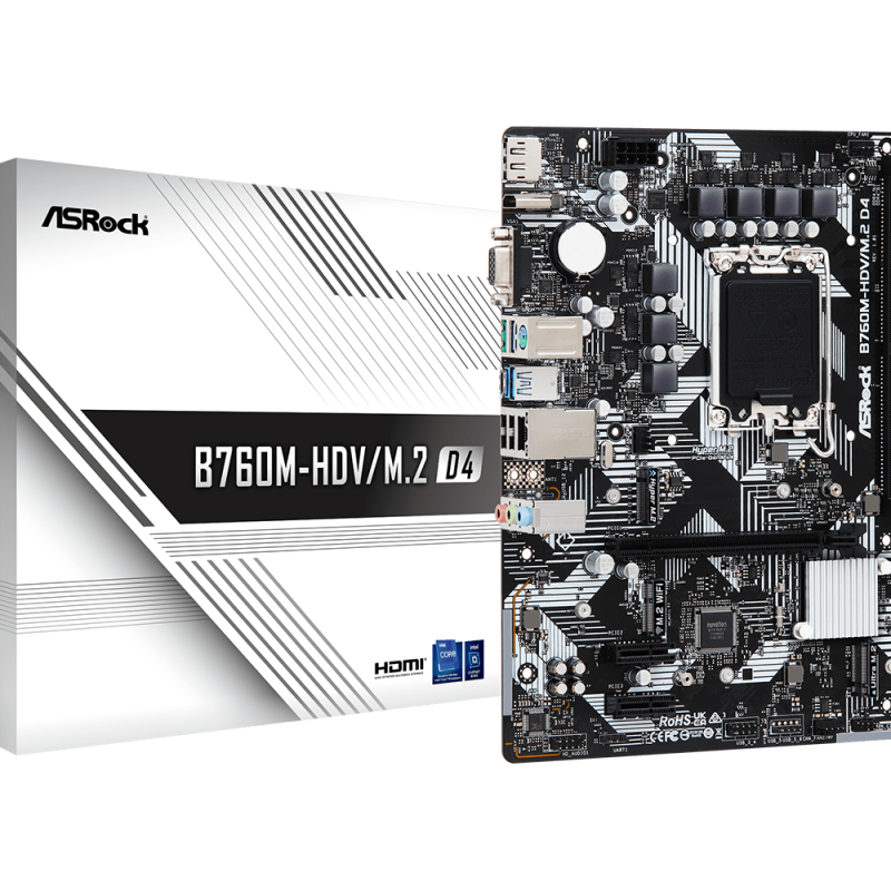MB Asrock B760M-HDV/M.2 DDR4 