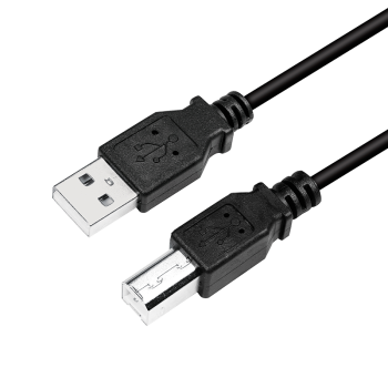 CABLU USB LOGILINK pt. imprimanta, USB 2.0 (T) la USB 2.0 Type-B (T), 2m, negru, 