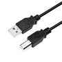 CABLU USB LOGILINK pt. imprimanta, USB 2.0 (T) la USB 2.0 Type-B (T), 2m, negru, 