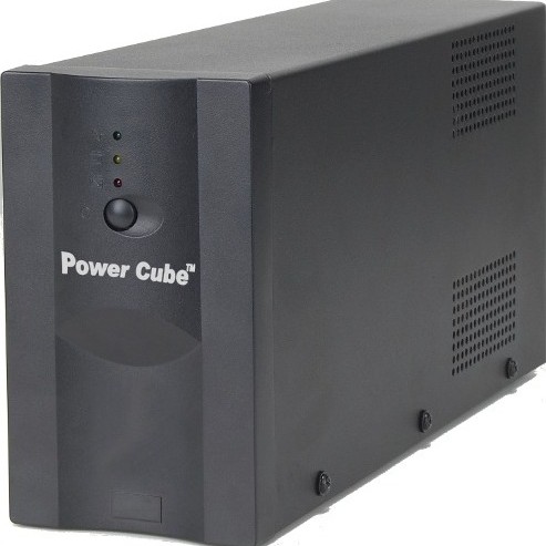 UPS GEMBIRD Line Int. cu sin. simulata, fara management, Tower, LED,  650VA/390W, AVR, 2x IEC, baterie 1x 12V/7Ah, incarcare pana la 12h, 
