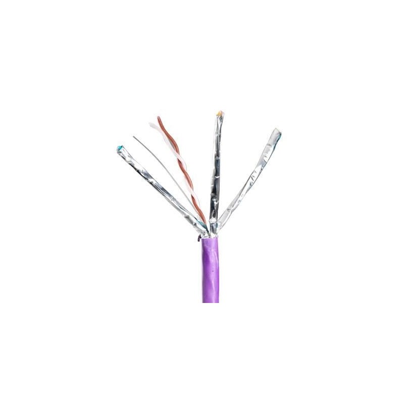 Cablu F/FTP cat.6A, manta LSZH, Euroclass Dca-s1a, d1, a1 - 500m/tambur, Violet - Molex 