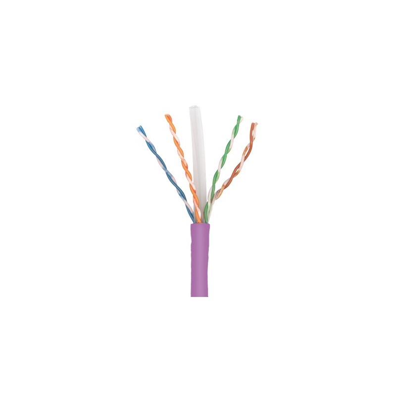 Cablu U/UTP cat.6, manta LSZH, Euroclass Dca-s2,d2,a1 - 305m/tambur, Violet - Molex 