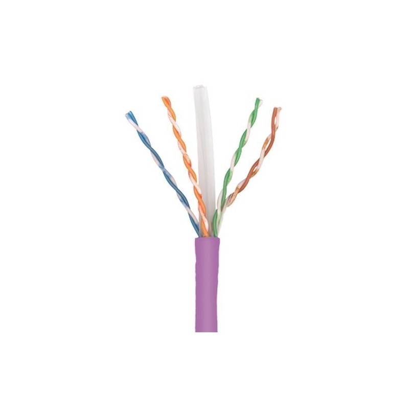 Cablu U/UTP cat.6, manta LSZH, Euroclass Dca-s2,d2,a1 - 500m/tambur, Violet - Molex 