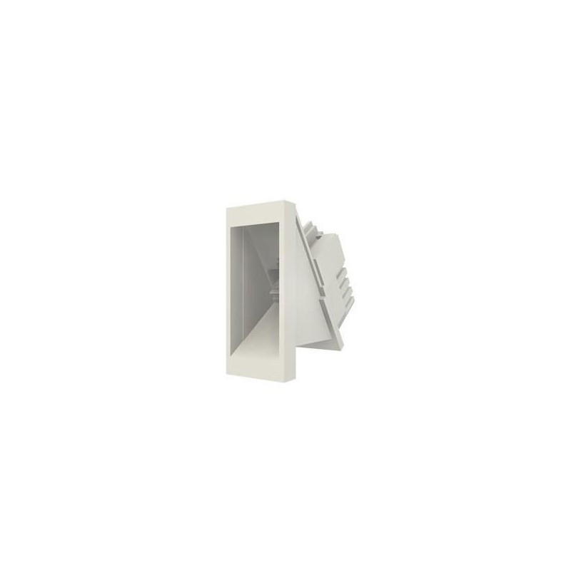 Conector inclinat, 1xRJ45 FTP cat.5e, 22.5x45 PowerCat, alb, (compatibil Legrand Mosaic) - Molex 