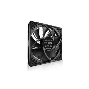 VENTILATOR  DEEPCOOL PC TF120S BLACK, 120x120x25 mm, 1500rpm, control PWM, fara LED, 1 ventilator, 4-pin PWM, negru, 