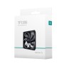 VENTILATOR  DEEPCOOL PC TF120S BLACK, 120x120x25 mm, 1500rpm, control PWM, fara LED, 1 ventilator, 4-pin PWM, negru, 