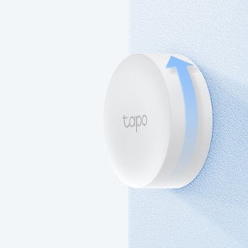 BUTON inteligent TP-LINK, necesita hub Tapo H100 pentru functionare, programare prin smartphone aplicatia Tapo, 1 x baterie CR2032, WiFi, alb 