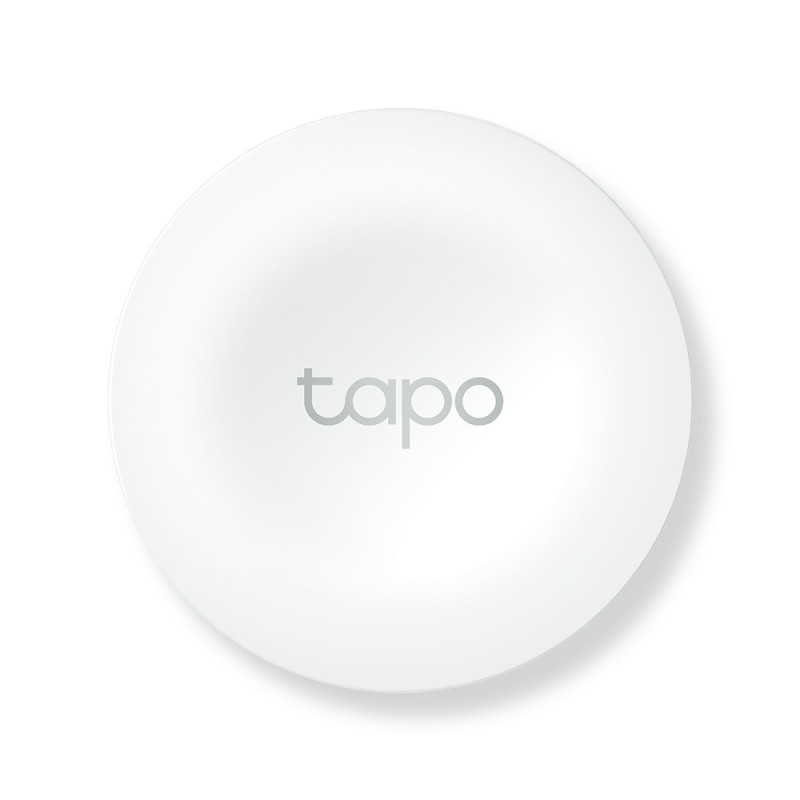BUTON inteligent TP-LINK, necesita hub Tapo H100 pentru functionare, programare prin smartphone aplicatia Tapo, 1 x baterie CR2032, WiFi, alb 