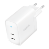 ALIMENTATOR retea 220V LOGILINK, universal, 2 x USB-C,  maxim 11V/1.8A, GaN 40W, suport OCP/OVP/OHP/SCP, alb, 