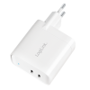 ALIMENTATOR retea 220V LOGILINK, universal, 2 x USB-C,  maxim 11V/1.8A, GaN 40W, suport OCP/OVP/OHP/SCP, alb, 