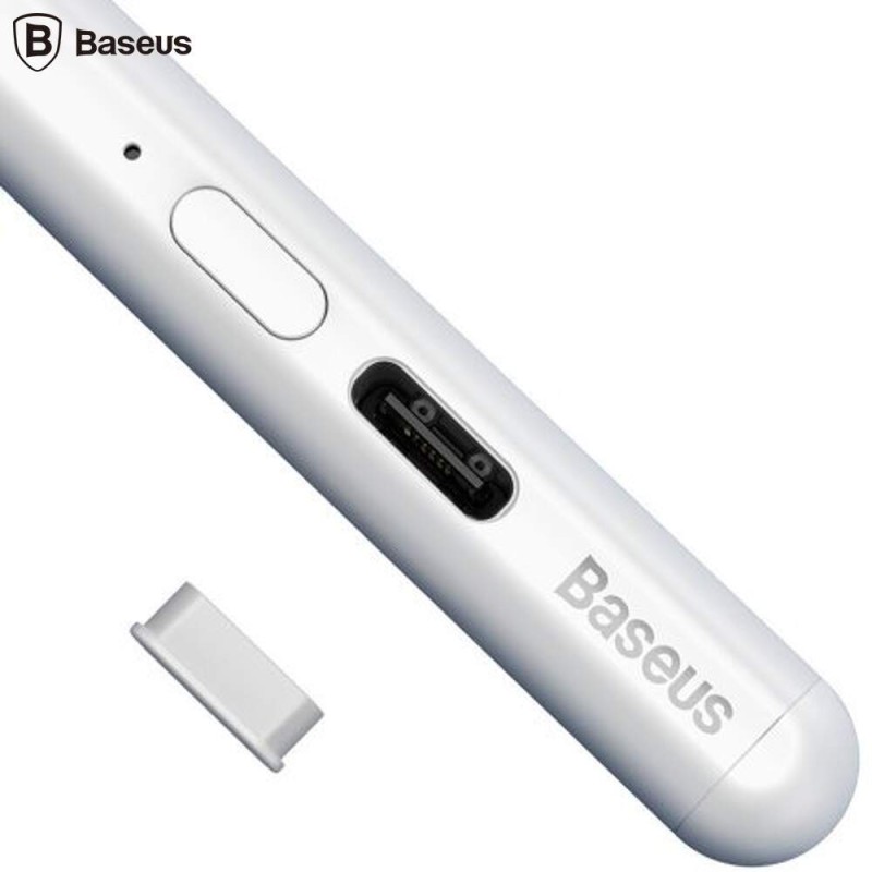 TOUCH PEN Baseus Smooth Writing 2 Series, indicator LED, incarcare Type-C, compatibil Ipad, alb 