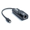 ADAPTOR RETEA USB SPACER adaptor, USB 3.1 Type-C (T) la RJ45 (M), 0.15m, 10/100/1000 Mbit/s, Grey, 