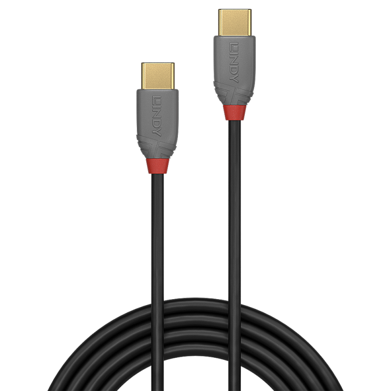 CABLU alimentare si date Lindy pt.smartphone  USB Type-C (T) la USB Type-C (T), 1 m, PVC, gri, 