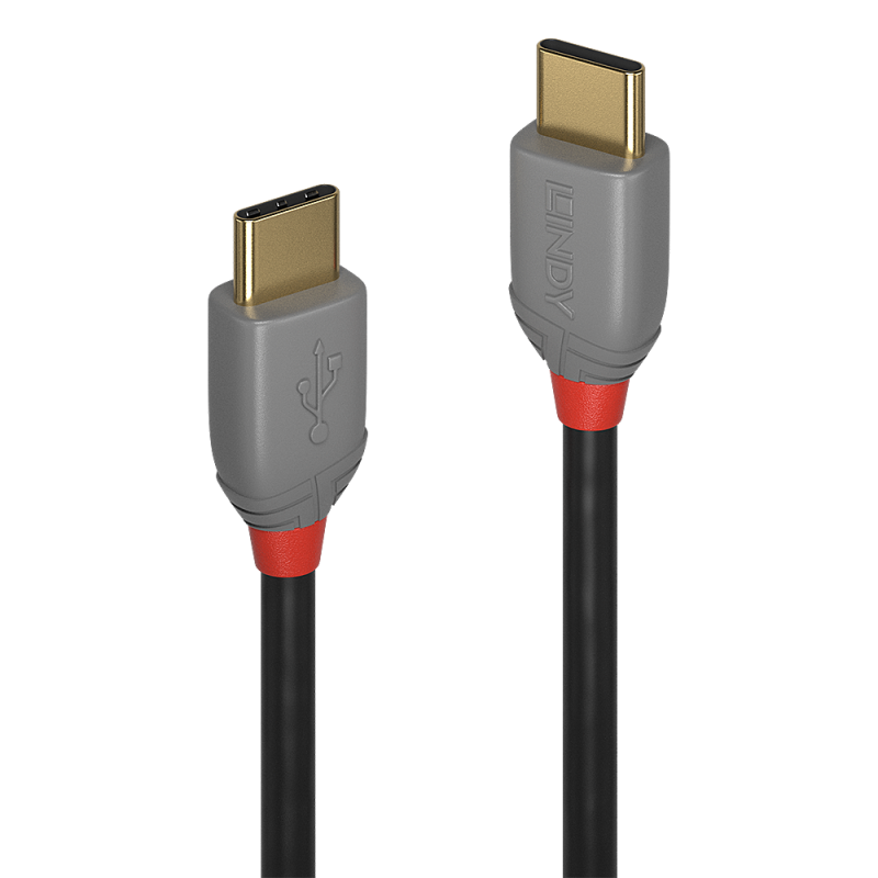 CABLU alimentare si date Lindy pt.smartphone  USB Type-C (T) la USB Type-C (T), 1 m, PVC, gri, 