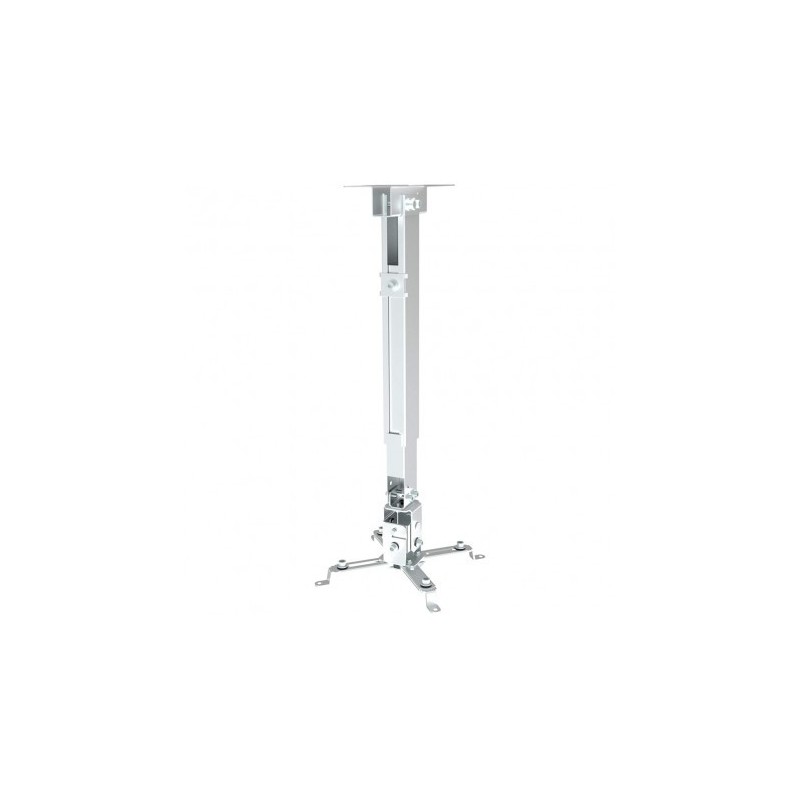 Suport universal de tavan pentru videoproiector, reglabil, 43-65 cm, Argintiu, Techly, ICA-PM 16 