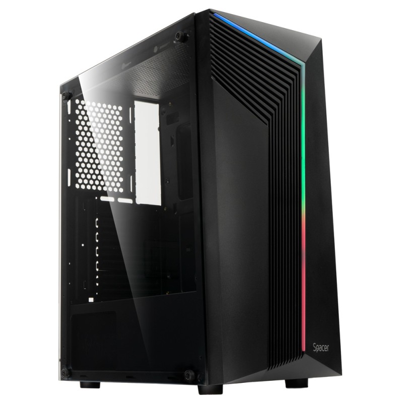 CARCASA  SPACER - gaming, Middle Tower, ATX, 