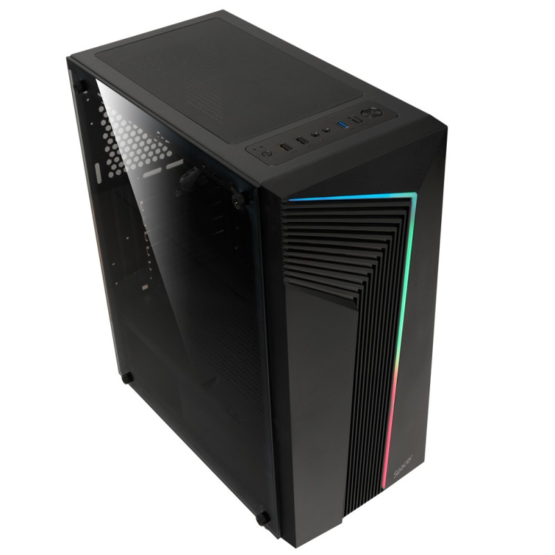 CARCASA  SPACER - gaming, Middle Tower, ATX, 
