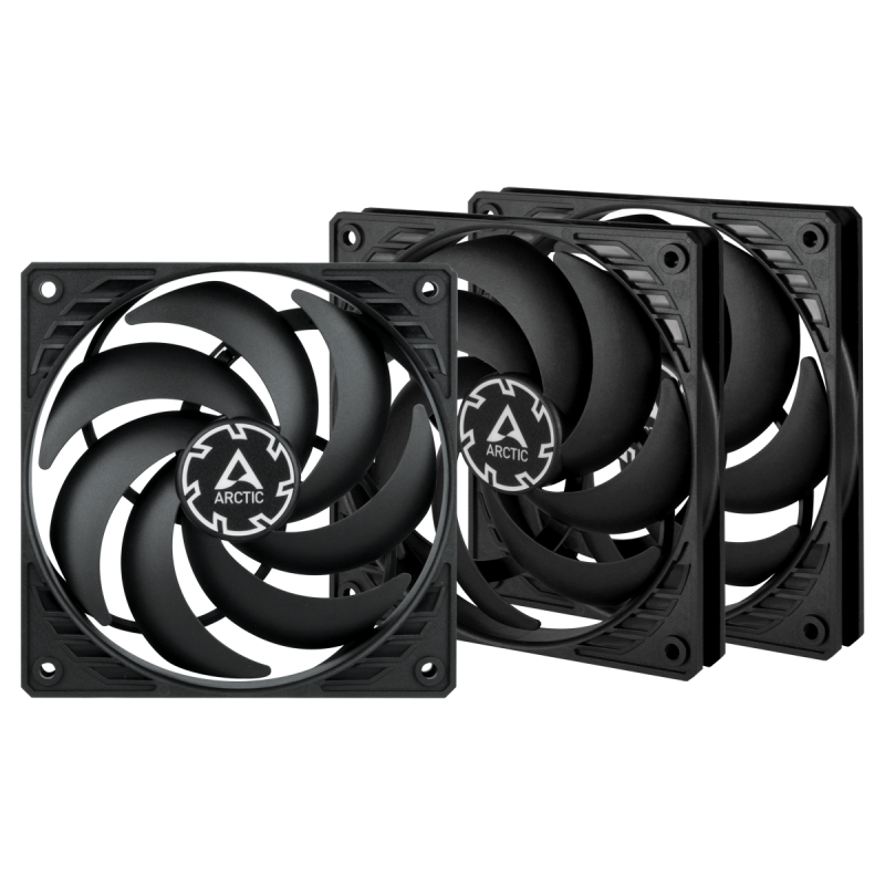 VENTILATOR ARCTIC PC, P12 SLIM PWM PST - 3 Pack,