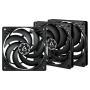 VENTILATOR ARCTIC PC, P12 SLIM PWM PST - 3 Pack,