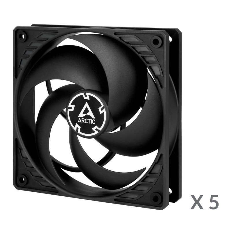 VENTILATOR ARCTIC PC, P12 (Black) - 5 Pack,