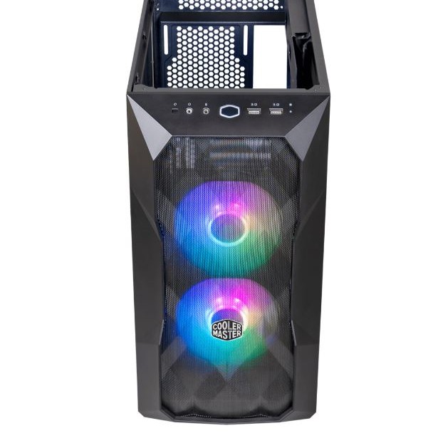 CARCASE Cooler Master TD300 Mesh, M-ATX,U3*2,ARGB Hub*1,Front PWM ARGB fan*2,Grey TG, 