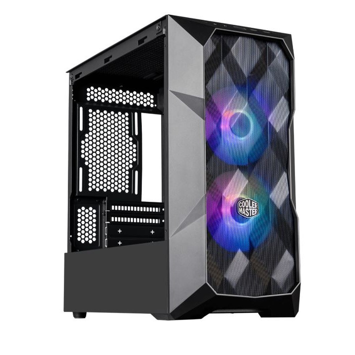 CARCASE Cooler Master TD300 Mesh, M-ATX,U3*2,ARGB Hub*1,Front PWM ARGB fan*2,Grey TG, 