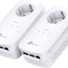 KIT ADAPTOR POWERLINE TP-LINK tehnologie AV2, AV1300, pana la 1300Mbps, 3 porturi Gigabit, priza AC, 2 buc. 