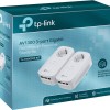 KIT ADAPTOR POWERLINE TP-LINK tehnologie AV2, AV1300, pana la 1300Mbps, 3 porturi Gigabit, priza AC, 2 buc. 