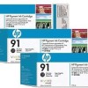Tri-Pack Original HP Photo Black, nr.91, pentru DesignJet Z6100, 3x775ml, (timbru verde 0.45 lei)
