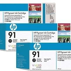 Tri-Pack Original HP Photo Black, nr.91, pentru DesignJet Z6100, 3x775ml, (timbru verde 0.45 lei)