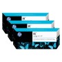 Tri-Pack Original HP Light Grey, nr.91, pentru DesignJet Z6100, 3x775ml, (timbru verde 0.45 lei)