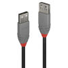 Lindy Cablu USB 2.0 Ext. USB 2m, Anthra 