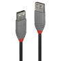 Lindy Cablu USB 2.0 Ext. USB 2m, Anthra 