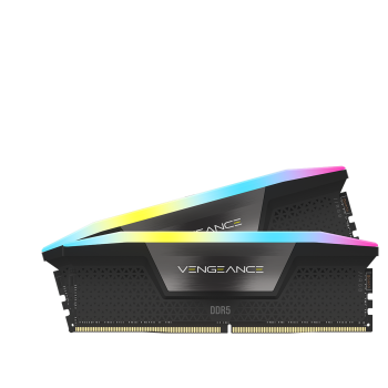 VENGEANCExxxx RGB 32GB (2x16GB) DDR5 DRAM 5200MHz C40 Memory Kit - Black 