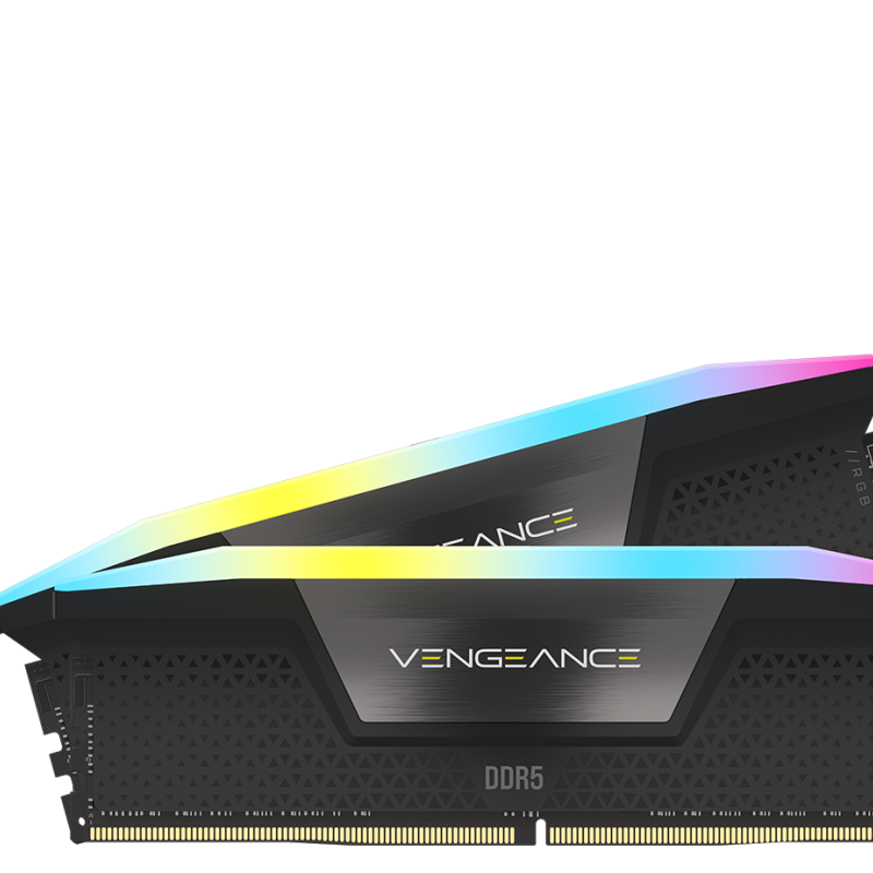 VENGEANCExxxx RGB 32GB (2x16GB) DDR5 DRAM 5200MHz C40 Memory Kit - Black 