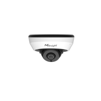 CAMERA IP Milesight, mini dome pt. interior | exterior, dist. IR 20 m,  tip lentila fixa 2.8 mm, 8  Mpx, microfon, PoE, slot SD card, 