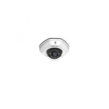 CAMERA IP Milesight, mini dome pt. exterior, dist. IR 30 m,  tip lentila fixa 2.8 mm, 8  Mpx, microfon, PoE, carcasa metal, slot SD card, 