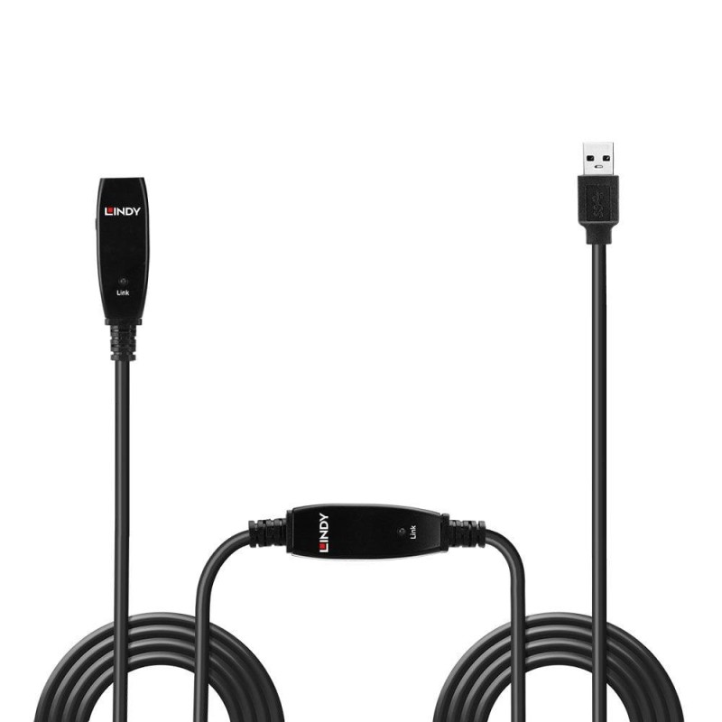 Cablu Lindy 15m USB 3.0 Active Extension 