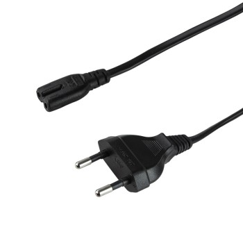 CABLU alimentare LOGILINK casetofon,  1.8m, intrare Euro plug, iesire C7, 10A, testat VDE, black, 
