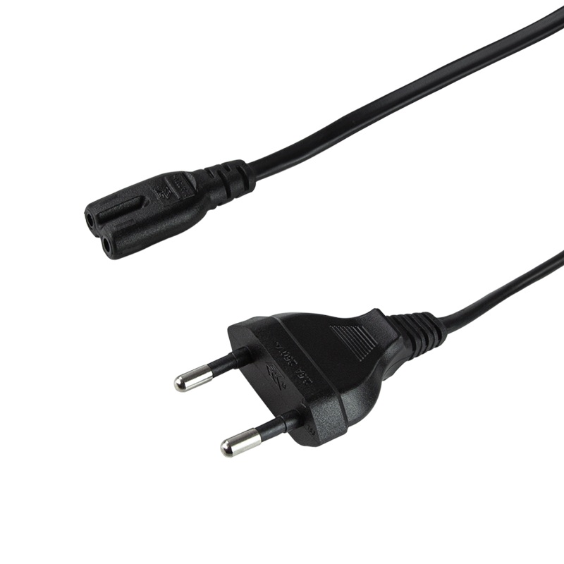 CABLU alimentare LOGILINK casetofon,  1.8m, intrare Euro plug, iesire C7, 10A, testat VDE, black, 