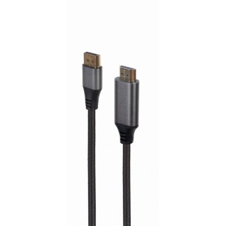CABLU video GEMBIRD, adaptor DisplayPort (T) la HDMI (T), DP v1.2, 4K (3840 x 2160) la 60Hz, 1.8m, negru, 
