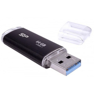 USB Flash Drive SP, Blaze B02, 3.2, 64GB, Negru 