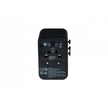 Adaptor universal Verbatim UTA-04, 6-in-1Priza cu USB-C PD si QC, USB-C, 3 x USB-A 