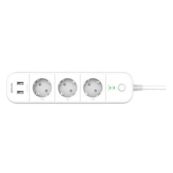 PRELUNGITOR TENDA BELI Wi-Fi, 3 prize shucko, 2 x USB, lungime 1.5m, intrerupator, alb 